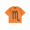 Scorpio zodiac t-shirt minimalist graphic tee with blue Scorpio symbol