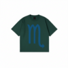 Scorpio zodiac t-shirt minimalist graphic tee with blue Scorpio symbol