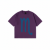 Scorpio zodiac t-shirt minimalist graphic tee with blue Scorpio symbol