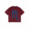 Scorpio zodiac t-shirt minimalist graphic tee with blue Scorpio symbol